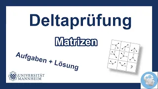 Deltaprüfung Mannheim - Matrizen Aufgaben mit Lösungen und Tipps | Einstellungstest