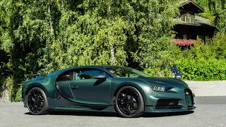 Green Carbon Bugatti Chiron Sport - Fast Flybys and Full Accelerations!