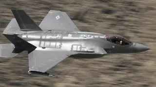 Death Valley F-35A Stunning Low Level Flight !  Jedi Transition