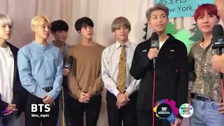 BTS Full AMAs Backstage Interview