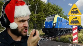 Świąteczna trasa jako maszynista w trybie multiplayer - SimRail: The Railway Simulator