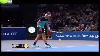 Paris Masters 2015: Rafael Nadal vs Kevin Anderson 3rd Round | Highlights 6/11/2015