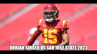 Dorian Singer (#15 USC WR) VS San Jose State 2023 (All Plays)