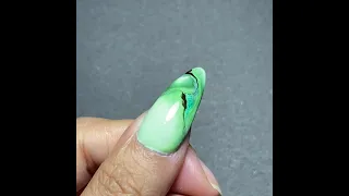 EASY NAIL ART - Make Realistic Marble Nails With Gel Polish #Shorts​