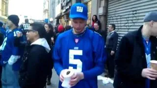 Kerry Collins throw at Giants Super Bowl parade