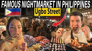 This is Manila's MOST INSANE night market! 🇵🇭 Filipino street food in Ugbo St.