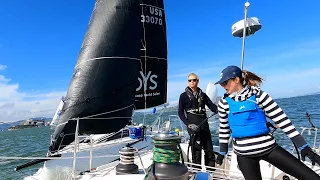 🏁 Lets Race! ⛵💨 Final Race of the YRA Doublehanded Midwinters, 2024 #yachtracing #ourladydefiant