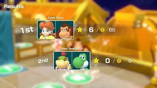 Super Mario Party Partner Party #956 Tantalizing Tower Toys Daisy & Donkey Kong vs Bowser Jr & Yoshi