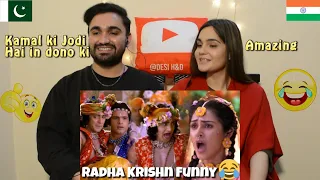 Pakistani reaction to RadhaKrishn Funny Scenes | Sumedh & Mallika | Desi H&D Music