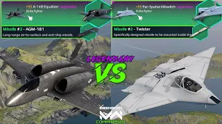 A-14B Equalizer VS Pan Spatial Killswitch | Legendary Strike Fighter Comparison | Modern Warships