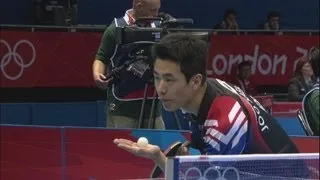 Joo Saehyuk (KOR) v Kim Hyok Bong (PRK) - Table Tennis Third Round | London 2012 Olympics