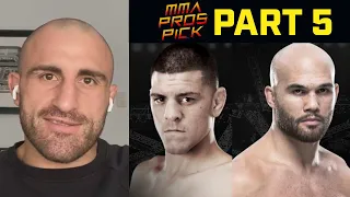 MMA Pros Pick ✅ Nick Diaz vs. Robbie Lawler 2 - Part 5 👊 UFC 266