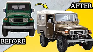 1981 Toyota Land Cruiser FJ43 Restoration Timelapse