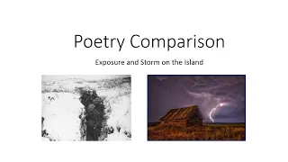 Comparison of Exposure and Storm on the Island