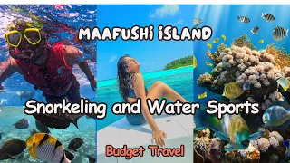 BEST THINGS TO DO in Maafushi | MALDIVES Budget Travel Vlog | Snorkeling | Water Sports| Ep 2