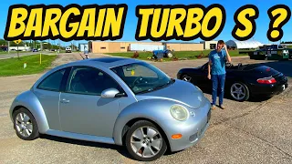 This $700 VW Beetle Turbo S Wants To Be A Porsche SO BAD! Cheapest Beetle?