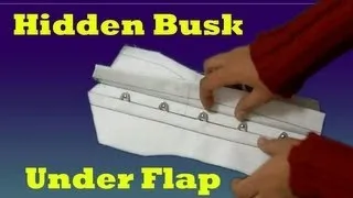 How to Make a Concealed Busk (busk flap, corset making) | Lucy's Corsetry