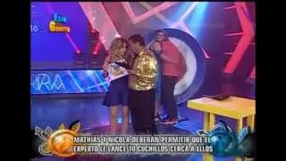 Esto es Guerra:; Sheyla, Nicola y Johana pasaron por la prueba del cuchillo