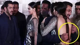 Salman Khan’s AWKWARD Moment When Sana Khan Hugs Him Publicly