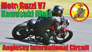 Kawasaki Ninja Vs Moto Guzzi V7 | Anglesey International Circuit