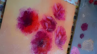 Как нарисовать цветы маслом. How to paint flowers in oil.