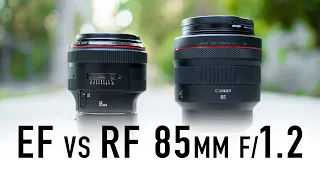 Canon RF 85mm f1.2L (vs EF 85mm 1.2)