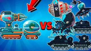 EPIC TANK EXPERIMENT TESLA VS ALL BOSSES in Hills of Steel.Tank Boss Battle