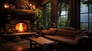 Relaxing Video For Stress Relief 🔥 Rain And Fireplace Sounds To Reduce Stress And Have Peace Life