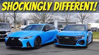 2024 Audi RS3 vs Lexus IS500 | Old School vs New School Sport Sedan