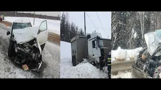 22 02 21 Серия из 4 Дтп, на водителя наехала его же фура, пьяный водитель грейдера