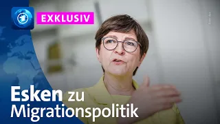 SPD-Vorsitzende Esken in den tagesthemen: Diskussion über die Integration von Geflüchteten