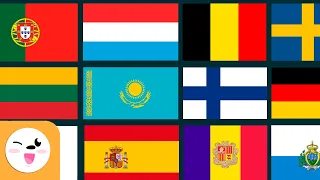 As bandeiras da Europa - Geografia para crianças