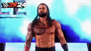 WWE 2K24 Entrance: Roman Reigns with Entrance Music | 4K RTX 4090 | BEST QUALITY