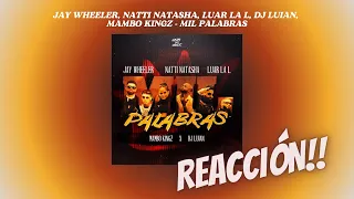 REACCIÓN A: JAY WHEELER, NATTI NATASHA, LUAR LA L, DJ LUIAN, MAMBO KINGZ - MIL PALABRAS 🎧📝❤️‍🔥🎚️