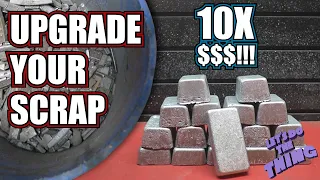 Melting Wheel Weights Into Lead Ingots - Easy DIY Metal Casting