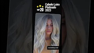 Cabelo Loiro Platinado 2023 - Veja 20 inspirações #Shorts