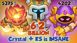 21.0 - INSANE 6.2 Billion Damage by Crystalmancer + Knight Statue vs Blade Dancer | Rush Royale