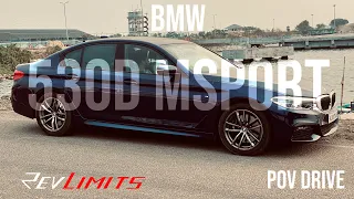 2020 BMW 530D M Sport | (3.0L -  261 BHP) | Mediterranean Blue | POVCityDrive #24 | RevLimits |