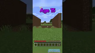 Secret Bases at Different Ages in Minecraft