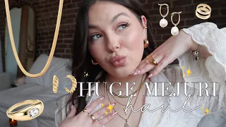 MEJURI JEWELRY HAUL 2023 | Over $3,000 worth of classic gold jewelry pieces ✨