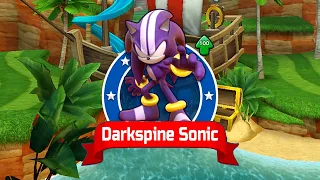 Sonic Dash - Darkspine Sonic New Character Unlocked & Fully Upgraded - All 68 Characters Unlocked