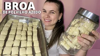 BROA DE POLVILHO AZEDO - BOLACHA DE POLVILHO AZEDO - BISCOITO DE POLVILHO AZEDO #polvilho #receitas