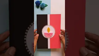 DIY diwali greeting card making | HAPPY DIPAWALI             ( 1-Minute Video )