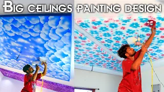 8 different Big Size Ceiling painting design ideas