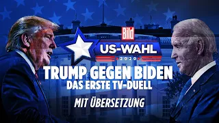 🔴🇺🇸 REPLAY: Trump gegen Biden – das erste TV-Duell – mit Übersetzung | BILD