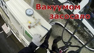 Кондиционер под окно, но с верёвок