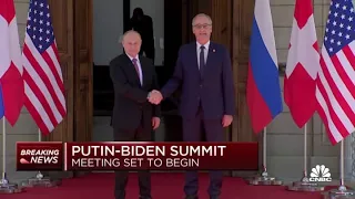 President Joe Biden, Vladimir Putin arrive to the meeting in Geneva