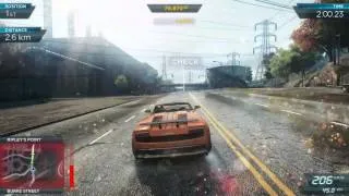 Need for Speed Most Wanted Lamborghini Gallardo VS Alfa Romeo 4C Gameplay (PC) - 1080p High Settings