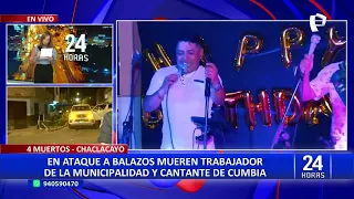 Chaclacayo: asesinan a balazos a cantante y sus tres amigos en plena vía pública