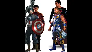 SUPERMAN THOR VS MARVEL&DC 🔥 #MARVELVSDC #MARVEL #DC #shorts